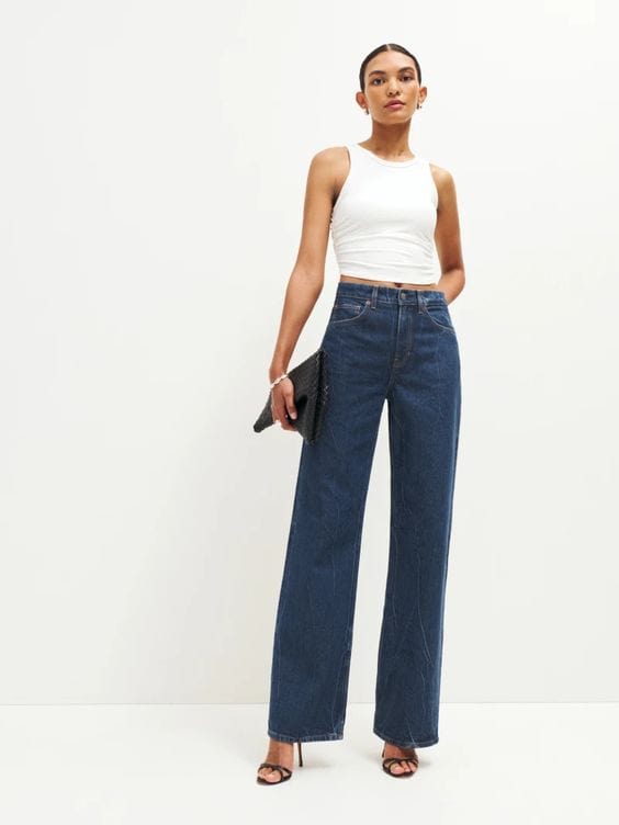 Reformation fashion zipper jean